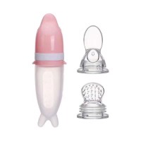 Food Grade Silicone fruit feeder pacifier  Feeding Tool Baby Feeder Baby Bottle With Spoon