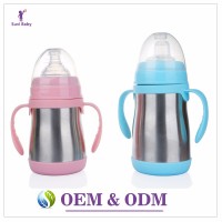 stainless steel baby feeding bottle /food grade baby thermos oem stainless steel water bottle