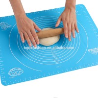 custom clear reusable round silicone baking mat with measurements