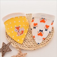 2pcs/ lot    100% cotton  baby bandana drool bibs  triangle    printing  custom printed baby bibs