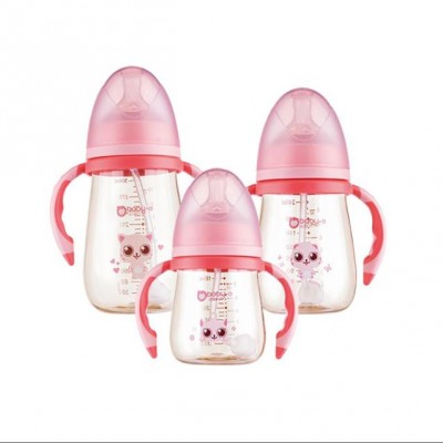 Anti - Falling wide - caliber breast feeding baby bottles 360 Degree Gravity Ball